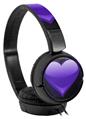 Decal style Skin Wrap for Sony MDR ZX110 Headphones Glass Heart Grunge Purple (HEADPHONES NOT INCLUDED)