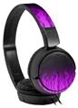 Decal style Skin Wrap for Sony MDR ZX110 Headphones Fire Purple (HEADPHONES NOT INCLUDED)