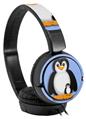 Decal style Skin Wrap for Sony MDR ZX110 Headphones Penguins on Blue (HEADPHONES NOT INCLUDED)