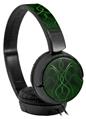 Decal style Skin Wrap for Sony MDR ZX110 Headphones Abstract 01 Green (HEADPHONES NOT INCLUDED)