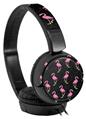 Decal style Skin Wrap for Sony MDR ZX110 Headphones Flamingos on Black (HEADPHONES NOT INCLUDED)