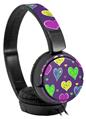 Decal style Skin Wrap for Sony MDR ZX110 Headphones Crazy Hearts (HEADPHONES NOT INCLUDED)
