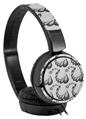 Decal style Skin Wrap for Sony MDR ZX110 Headphones Petals Gray (HEADPHONES NOT INCLUDED)