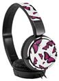 Decal style Skin Wrap for Sony MDR ZX110 Headphones Butterflies Purple (HEADPHONES NOT INCLUDED)