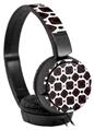 Decal style Skin Wrap for Sony MDR ZX110 Headphones Red And Black Squared (HEADPHONES NOT INCLUDED)