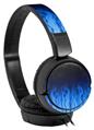 Decal style Skin Wrap for Sony MDR ZX110 Headphones Fire Blue (HEADPHONES NOT INCLUDED)