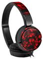 Decal style Skin Wrap for Sony MDR ZX110 Headphones Skulls Confetti Red (HEADPHONES NOT INCLUDED)
