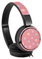 Decal style Skin Wrap for Sony MDR ZX110 Headphones Pastel Flowers on Pink (HEADPHONES NOT INCLUDED)