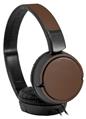 Decal style Skin Wrap for Sony MDR ZX110 Headphones Solids Collection Chocolate Brown (HEADPHONES NOT INCLUDED)