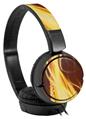 Decal style Skin Wrap for Sony MDR ZX110 Headphones Mystic Vortex Yellow (HEADPHONES NOT INCLUDED)