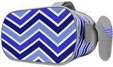 Decal style Skin Wrap compatible with Oculus Go Headset - Zig Zag Blues (OCULUS NOT INCLUDED)