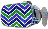 Decal style Skin Wrap compatible with Oculus Go Headset - Zig Zag Blue Green (OCULUS NOT INCLUDED)