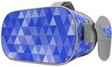 Decal style Skin Wrap compatible with Oculus Go Headset - Triangle Mosaic Blue (OCULUS NOT INCLUDED)