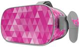 Decal style Skin Wrap compatible with Oculus Go Headset - Triangle Mosaic Fuchsia (OCULUS NOT INCLUDED)