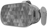 Decal style Skin Wrap compatible with Oculus Go Headset - Triangle Mosaic Gray (OCULUS NOT INCLUDED)