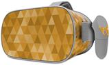 Decal style Skin Wrap compatible with Oculus Go Headset - Triangle Mosaic Orange (OCULUS NOT INCLUDED)