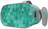 Decal style Skin Wrap compatible with Oculus Go Headset - Triangle Mosaic Seafoam Green (OCULUS NOT INCLUDED)