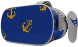 Decal style Skin Wrap compatible with Oculus Go Headset - Anchors Away Blue (OCULUS NOT INCLUDED)