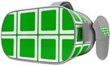 Decal style Skin Wrap compatible with Oculus Go Headset - Squared Green (OCULUS NOT INCLUDED)