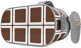 Decal style Skin Wrap compatible with Oculus Go Headset - Squared Chocolate Brown (OCULUS NOT INCLUDED)