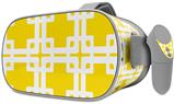 Decal style Skin Wrap compatible with Oculus Go Headset - Boxed Yellow (OCULUS NOT INCLUDED)