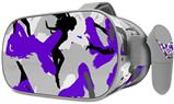 Decal style Skin Wrap compatible with Oculus Go Headset - Sexy Girl Silhouette Camo Purple (OCULUS NOT INCLUDED)