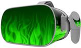Decal style Skin Wrap compatible with Oculus Go Headset - Fire Green (OCULUS NOT INCLUDED)