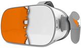 Decal style Skin Wrap compatible with Oculus Go Headset - Ripped Colors Orange White (OCULUS NOT INCLUDED)