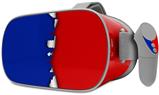 Decal style Skin Wrap compatible with Oculus Go Headset - Ripped Colors Blue Red (OCULUS NOT INCLUDED)