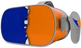 Decal style Skin Wrap compatible with Oculus Go Headset - Ripped Colors Blue Orange (OCULUS NOT INCLUDED)