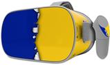 Decal style Skin Wrap compatible with Oculus Go Headset - Ripped Colors Blue Yellow (OCULUS NOT INCLUDED)