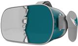 Decal style Skin Wrap compatible with Oculus Go Headset - Ripped Colors Gray Seafoam Green (OCULUS NOT INCLUDED)