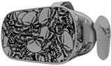 Decal style Skin Wrap compatible with Oculus Go Headset - Scattered Skulls Gray (OCULUS NOT INCLUDED)