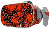 Decal style Skin Wrap compatible with Oculus Go Headset - Scattered Skulls Red (OCULUS NOT INCLUDED)