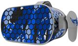 Decal style Skin Wrap compatible with Oculus Go Headset - HEX Mesh Camo 01 Blue Bright (OCULUS NOT INCLUDED)