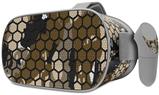 Decal style Skin Wrap compatible with Oculus Go Headset - HEX Mesh Camo 01 Brown (OCULUS NOT INCLUDED)