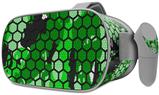Decal style Skin Wrap compatible with Oculus Go Headset - HEX Mesh Camo 01 Green Bright (OCULUS NOT INCLUDED)