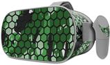 Decal style Skin Wrap compatible with Oculus Go Headset - HEX Mesh Camo 01 Green (OCULUS NOT INCLUDED)