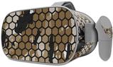 Decal style Skin Wrap compatible with Oculus Go Headset - HEX Mesh Camo 01 Tan (OCULUS NOT INCLUDED)