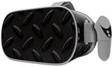 Decal style Skin Wrap compatible with Oculus Go Headset - Diamond Plate Metal 02 Black (OCULUS NOT INCLUDED)