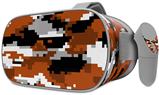 Decal style Skin Wrap compatible with Oculus Go Headset - WraptorCamo Digital Camo Burnt Orange (OCULUS NOT INCLUDED)