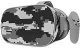 Decal style Skin Wrap compatible with Oculus Go Headset - WraptorCamo Digital Camo Gray (OCULUS NOT INCLUDED)