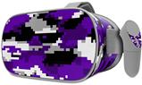Decal style Skin Wrap compatible with Oculus Go Headset - WraptorCamo Digital Camo Purple (OCULUS NOT INCLUDED)