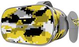 Decal style Skin Wrap compatible with Oculus Go Headset - WraptorCamo Digital Camo Yellow (OCULUS NOT INCLUDED)