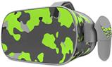 Decal style Skin Wrap compatible with Oculus Go Headset - WraptorCamo Old School Camouflage Camo Lime Green (OCULUS NOT INCLUDED)