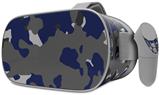 Decal style Skin Wrap compatible with Oculus Go Headset - WraptorCamo Old School Camouflage Camo Blue Navy (OCULUS NOT INCLUDED)