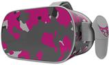 Decal style Skin Wrap compatible with Oculus Go Headset - WraptorCamo Old School Camouflage Camo Fuschia Hot Pink (OCULUS NOT INCLUDED)
