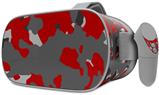 Decal style Skin Wrap compatible with Oculus Go Headset - WraptorCamo Old School Camouflage Camo Red (OCULUS NOT INCLUDED)