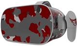 Decal style Skin Wrap compatible with Oculus Go Headset - WraptorCamo Old School Camouflage Camo Red Dark (OCULUS NOT INCLUDED)