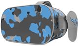 Decal style Skin Wrap compatible with Oculus Go Headset - WraptorCamo Old School Camouflage Camo Blue Medium (OCULUS NOT INCLUDED)